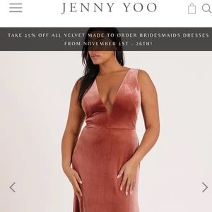 Jenny Yoo velvet dress